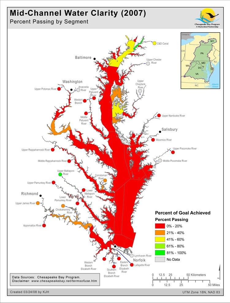 Mid-Channel Water Clarity (2007)