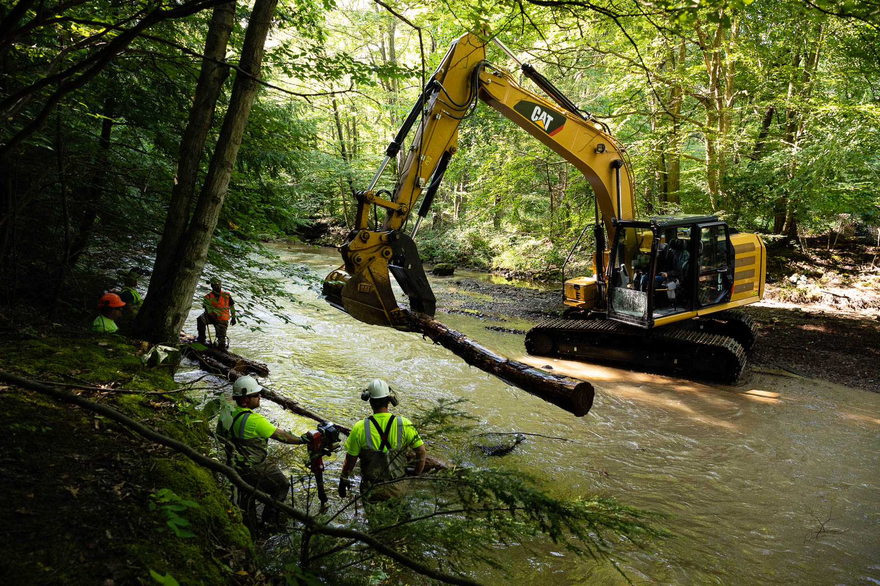 River restoration project.
