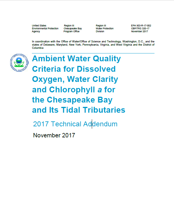 2017 Technical Addendum Ambient Water Quality Criteria for Dissolved