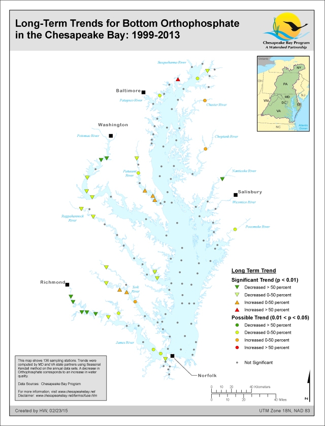Long-Term Trends for Bottom Orthophosphate in the Chesapeake Bay: 1999-2013
