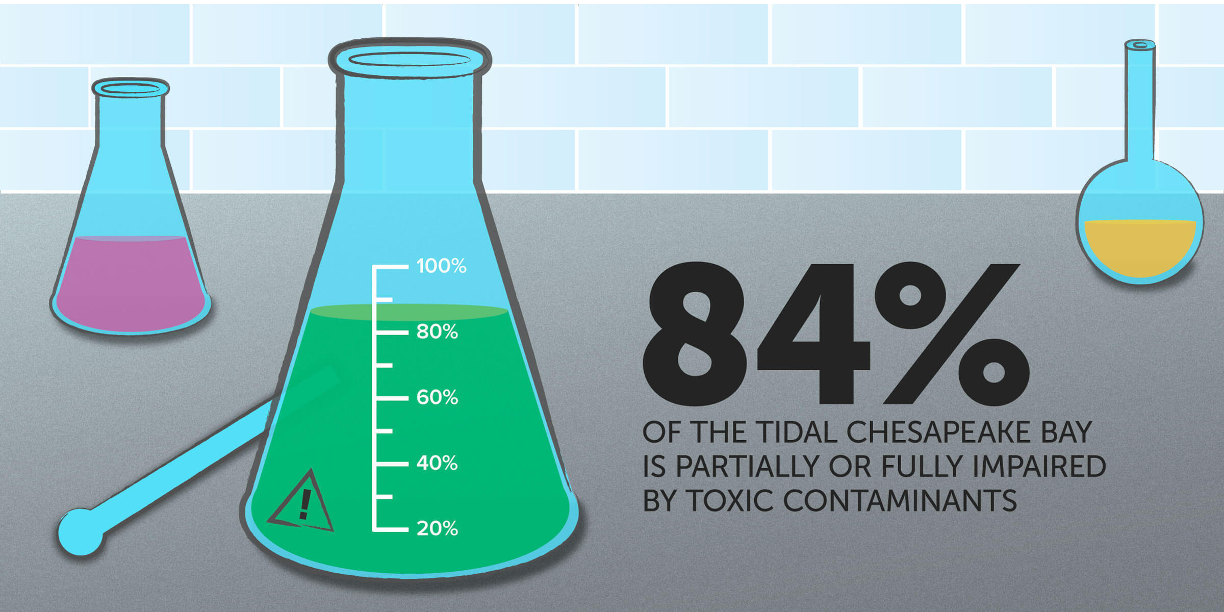 82% of the tidal Chesapeake Bay is partially or fully impaired by toxic contaminants